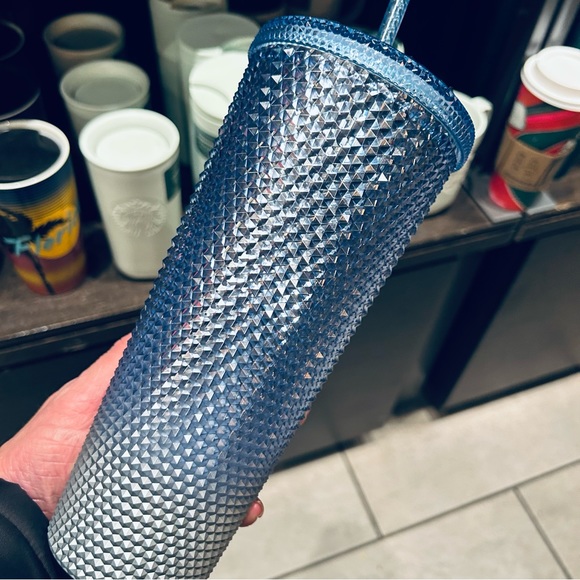 Starbucks Ombre Icicle Blue Gradient Studded Tumbler Cold Cup New Holiday 2023 - Picture 4 of 12
